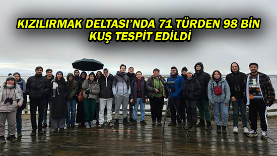 Kızılırmak Deltası’nda 71 Türden 98 Bin Kuş Tespit Edildi