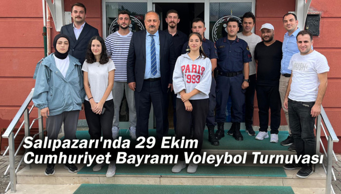 Salıpazarı'nda 29 Ekim Cumhuriyet Bayramı Voleybol Turnuvası 