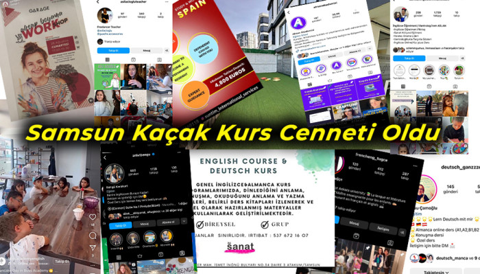 Samsun Kaçak Kurs Cenneti oldu