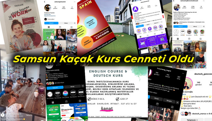 Samsun Kaçak Kurs Cenneti oldu