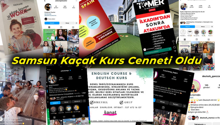 Samsun Kaçak Kurs Cenneti oldu