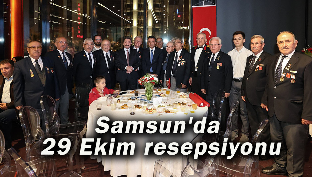 Samsun'da 29 Ekim resepsiyonu