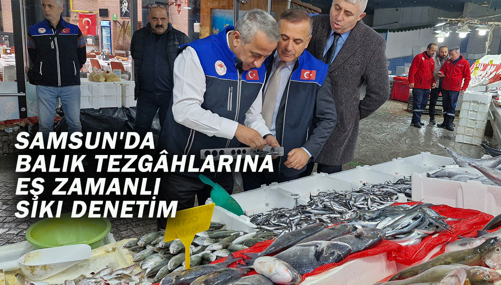 SAMSUN'DA BALIK TEZGÂHLARINA EŞ ZAMANLI SIKI DENETİM