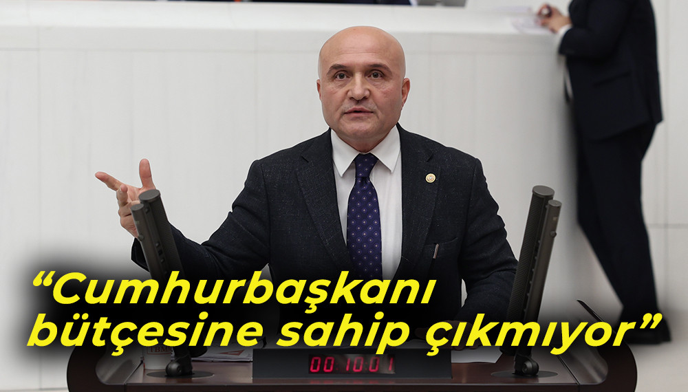 Usta’dan Cumhurbaşkanlığı Bütçesine Sert Eleştiriler